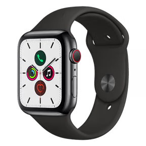 Apple Watch Series 5 (GPS + Cellular 44mm) -  Space Grey Aluminum With Black Alpine Loop Watch Band